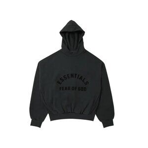 Fear of Good Essentials Hoodie 'Jet Black'